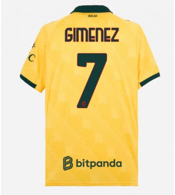 AC Milan Santiago Gimenez #7 Alternativní Dres 2025-26 Krátkým Rukávem
