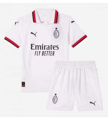 AC Milan Venkovní dres komplet pro Děti 2024-25 Krátkým Rukávem (+ Krátké kalhoty)