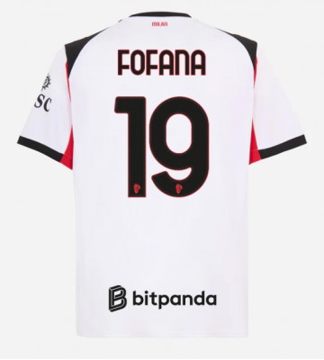 AC Milan Youssouf Fofana #19 Venkovní Dres 2025-26 Krátkým Rukávem