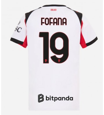 AC Milan Youssouf Fofana #19 Venkovní Dres pro Dámy 2025-26 Krátkým Rukávem