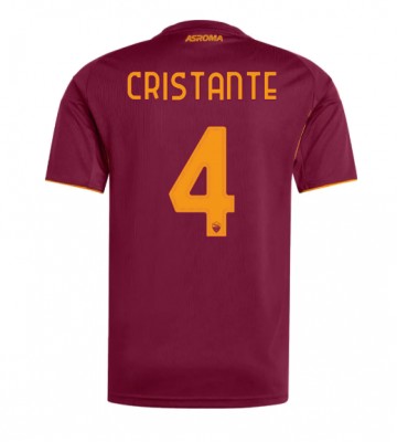 AS Roma Bryan Cristante #4 Domácí Dres 2025-26 Krátkým Rukávem AS Roma Bryan Cristante #4 Domácí Dres 2025-26 Krátkým Rukávem