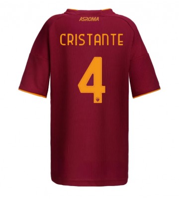 AS Roma Bryan Cristante #4 Domácí Dres pro Dámy 2025-26 Krátkým Rukávem