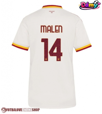 AS Roma Donyell Malen #14 Venkovní Dres pro Dámy 2026-27 Krátkým Rukávem