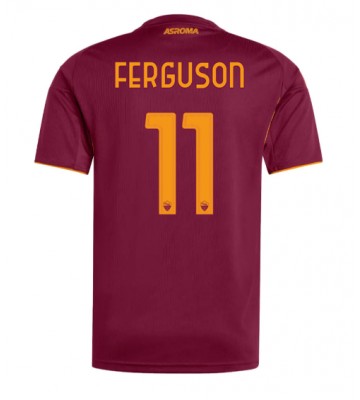 AS Roma Evan Ferguson #11 Domácí Dres 2025-26 Krátkým Rukávem AS Roma Evan Ferguson #11 Domácí Dres 2025-26 Krátkým Rukávem
