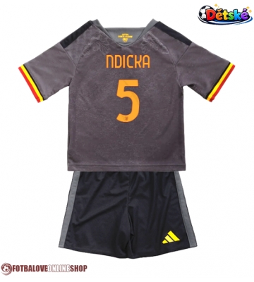 AS Roma Evan Ndicka #5 Alternativní dres komplet pro Děti 2026-27 Krátkým Rukávem (+ Krátké kalhoty)