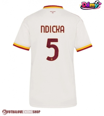 AS Roma Evan Ndicka #5 Venkovní Dres pro Dámy 2026-27 Krátkým Rukávem