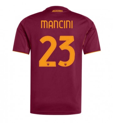 AS Roma Gianluca Mancini #23 Domácí Dres 2025-26 Krátkým Rukávem AS Roma Gianluca Mancini #23 Domácí Dres 2025-26 Krátkým Rukávem