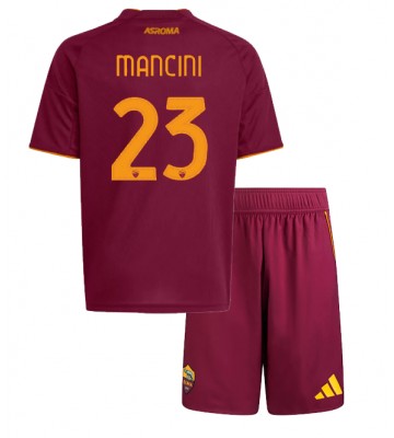 AS Roma Gianluca Mancini #23 Domácí dres komplet pro Děti 2025-26 Krátkým Rukávem (+ Krátké kalhoty) AS Roma Gianluca Mancini #23 Domácí dres komplet pro Děti 2025-26 Krátkým Rukávem (+ Krátké kalhoty)