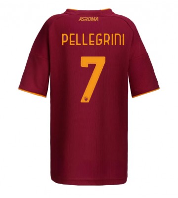 AS Roma Lorenzo Pellegrini #7 Domácí Dres pro Dámy 2025-26 Krátkým Rukávem