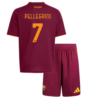 AS Roma Lorenzo Pellegrini #7 Domácí dres komplet pro Děti 2025-26 Krátkým Rukávem (+ Krátké kalhoty) AS Roma Lorenzo Pellegrini #7 Domácí dres komplet pro Děti 2025-26 Krátkým Rukávem (+ Krátké kalhoty)