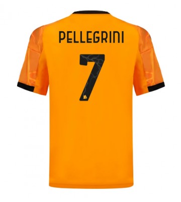 AS Roma Lorenzo Pellegrini #7 Venkovní Dres 2025-26 Krátkým Rukávem AS Roma Lorenzo Pellegrini #7 Venkovní Dres 2025-26 Krátkým Rukávem