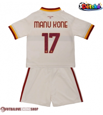 AS Roma Manu Kone #17 Venkovní dres komplet pro Děti 2026-27 Krátkým Rukávem (+ Krátké kalhoty)