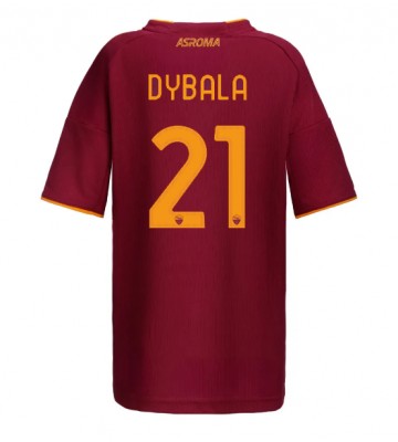 AS Roma Paulo Dybala #21 Domácí Dres pro Dámy 2025-26 Krátkým Rukávem