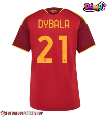 AS Roma Paulo Dybala #21 Domácí Dres pro Dámy 2026-27 Krátkým Rukávem