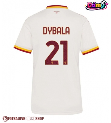 AS Roma Paulo Dybala #21 Venkovní Dres pro Dámy 2026-27 Krátkým Rukávem