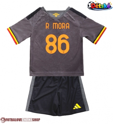 AS Roma Rodrigo Mora #86 Alternativní dres komplet pro Děti 2026-27 Krátkým Rukávem (+ Krátké kalhoty)