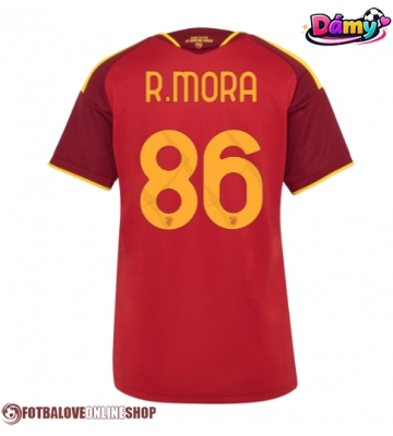 AS Roma Rodrigo Mora #86 Domácí Dres pro Dámy 2026-27 Krátkým Rukávem
