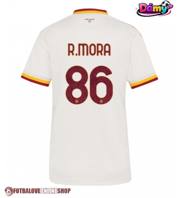 AS Roma Rodrigo Mora #86 Venkovní Dres pro Dámy 2026-27 Krátkým Rukávem