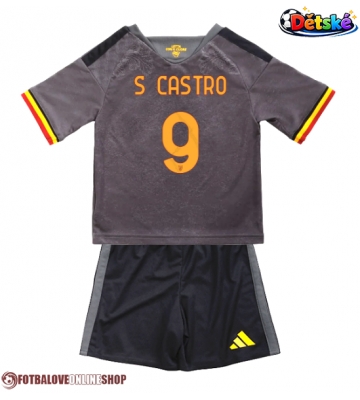 AS Roma Santiago Castro #9 Alternativní dres komplet pro Děti 2026-27 Krátkým Rukávem (+ Krátké kalhoty)