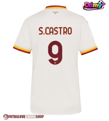 AS Roma Santiago Castro #9 Venkovní Dres pro Dámy 2026-27 Krátkým Rukávem