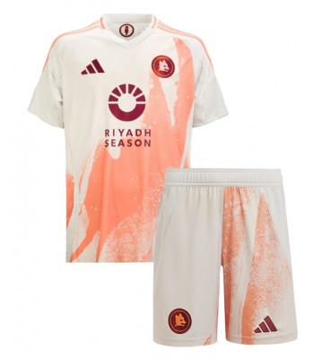AS Roma Venkovní dres komplet pro Děti 2024-25 Krátkým Rukávem (+ Krátké kalhoty)