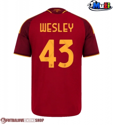AS Roma Wesley Franca #43 Domácí Dres 2026-27 Krátkým Rukávem