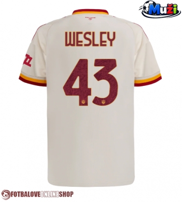 AS Roma Wesley Franca #43 Venkovní Dres 2026-27 Krátkým Rukávem