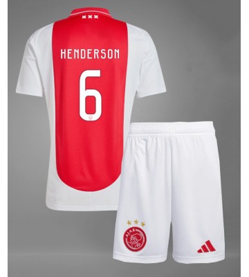 Ajax Jordan Henderson #6 Domácí dres komplet pro Děti 2024-25 Krátkým Rukávem (+ Krátké kalhoty)