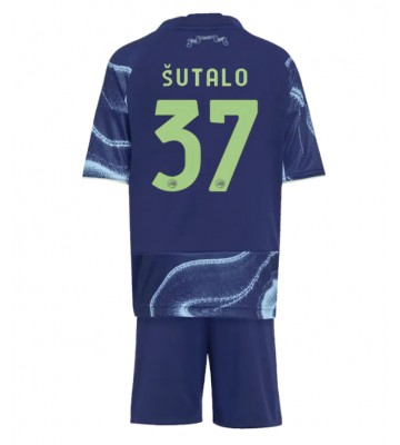 Ajax Josip Sutalo #37 Venkovní dres komplet pro Děti 2025-26 Krátkým Rukávem (+ Krátké kalhoty)