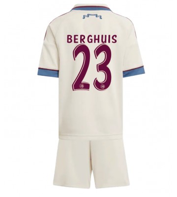 Ajax Steven Berghuis #23 Alternativní dres komplet pro Děti 2025-26 Krátkým Rukávem (+ Krátké kalhoty)