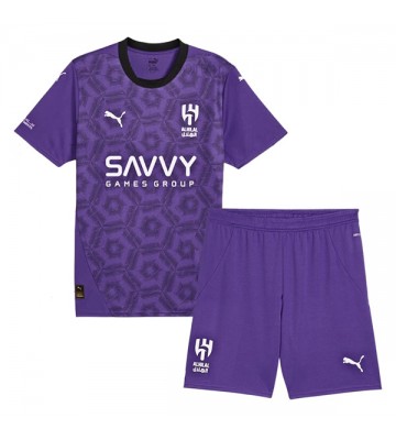 Al-Hilal Alternativní dres komplet pro Děti 2024-25 Krátkým Rukávem (+ Krátké kalhoty)