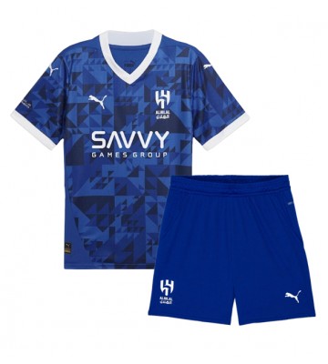 Al-Hilal Domácí dres komplet pro Děti 2024-25 Krátkým Rukávem (+ Krátké kalhoty)