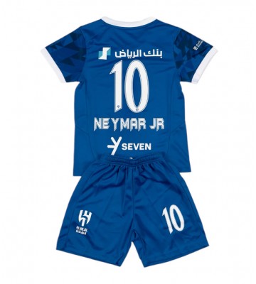 Al-Hilal Neymar Jr #10 Domácí dres komplet pro Děti 2024-25 Krátkým Rukávem (+ Krátké kalhoty)