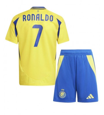 Al-Nassr Cristiano Ronaldo #7 Domácí dres komplet pro Děti 2024-25 Krátkým Rukávem (+ Krátké kalhoty)