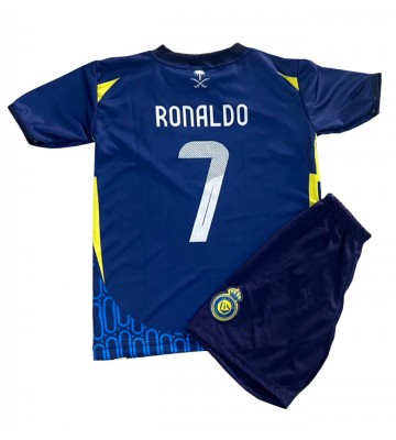 Al-Nassr Cristiano Ronaldo #7 Venkovní dres komplet pro Děti 2024-25 Krátkým Rukávem (+ Krátké kalhoty)