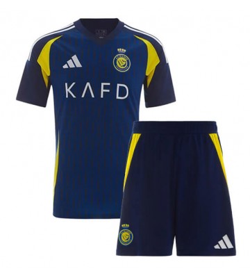 Al-Nassr Venkovní dres komplet pro Děti 2024-25 Krátkým Rukávem (+ Krátké kalhoty)