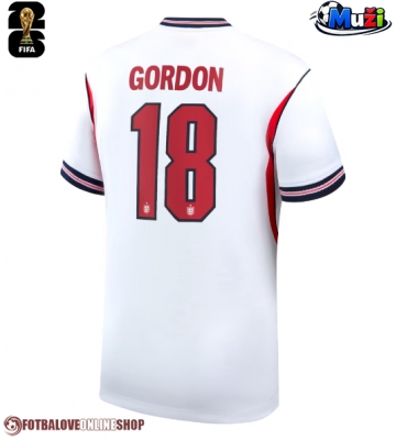 Anglie Anthony Gordon #18 Domácí Dres MS 2026 Krátkým Rukávem
