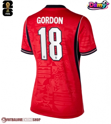 Anglie Anthony Gordon #18 Venkovní Dres pro Dámy MS 2026 Krátkým Rukávem