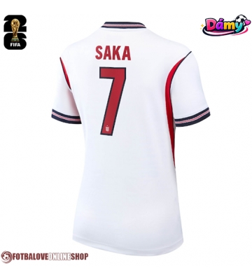 Anglie Bukayo Saka #7 Domácí Dres pro Dámy MS 2026 Krátkým Rukávem