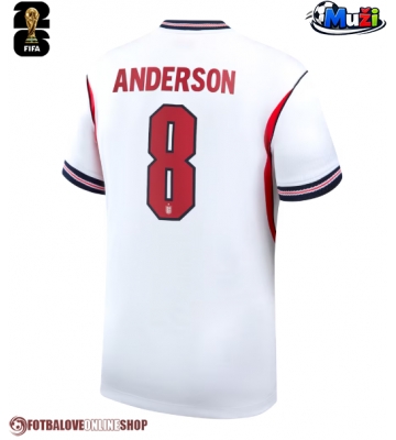 Anglie Elliot Anderson #8 Domácí Dres MS 2026 Krátkým Rukávem