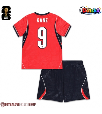 Anglie Harry Kane #9 Venkovní dres komplet pro Děti MS 2026 Krátkým Rukávem (+ Krátké kalhoty)