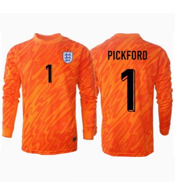 Anglie Jordan Pickford #1 Brankář Domácí Dres ME 2024 Dlouhým Rukávem