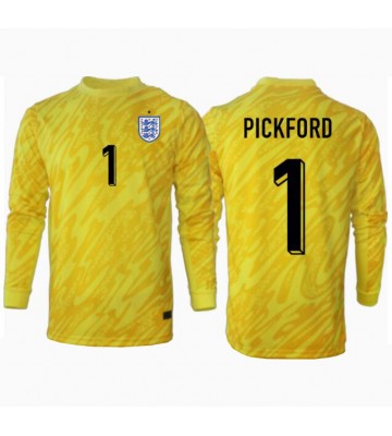 Anglie Jordan Pickford #1 Brankář Venkovní Dres ME 2024 Dlouhým Rukávem
