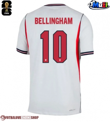 Anglie Jude Bellingham #10 Domácí Dres MS 2026 Krátkým Rukávem