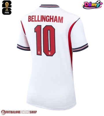 Anglie Jude Bellingham #10 Domácí Dres pro Dámy MS 2026 Krátkým Rukávem