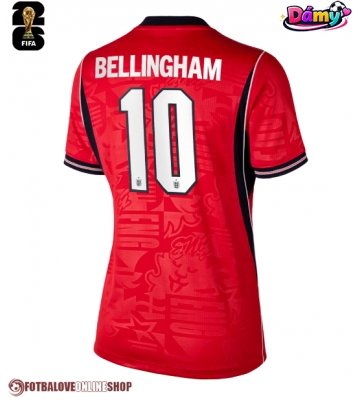Anglie Jude Bellingham #10 Venkovní Dres pro Dámy MS 2026 Krátkým Rukávem