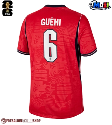 Anglie Marc Guehi #6 Venkovní Dres MS 2026 Krátkým Rukávem