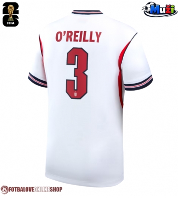Anglie Nico O'Reilly #3 Domácí Dres MS 2026 Krátkým Rukávem