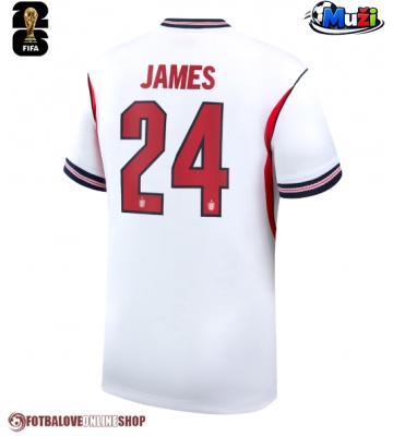 Anglie Reece James #24 Domácí Dres MS 2026 Krátkým Rukávem