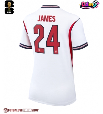 Anglie Reece James #24 Domácí Dres pro Dámy MS 2026 Krátkým Rukávem